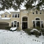 A Cozy Surprise: Snow Covers This Beautiful Katy Home